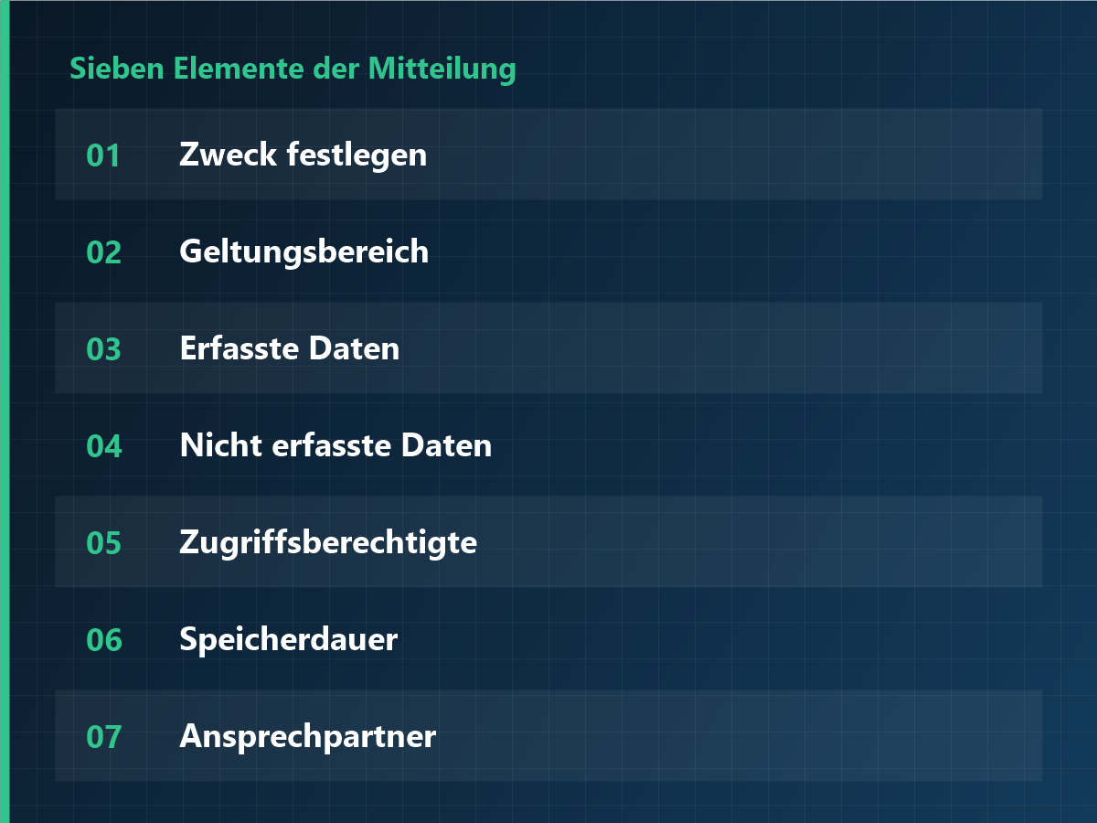 Sieben Elemente der Mitteilung